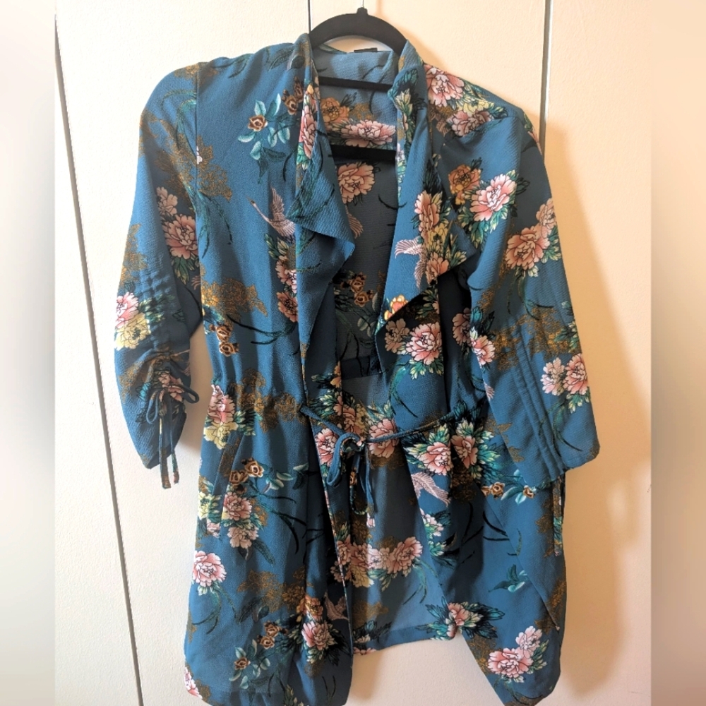 Madison Lilly 3/4 Sleeve Layering Kimono